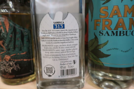 4 fl. Sambuca TRE-UNO-TRE 313