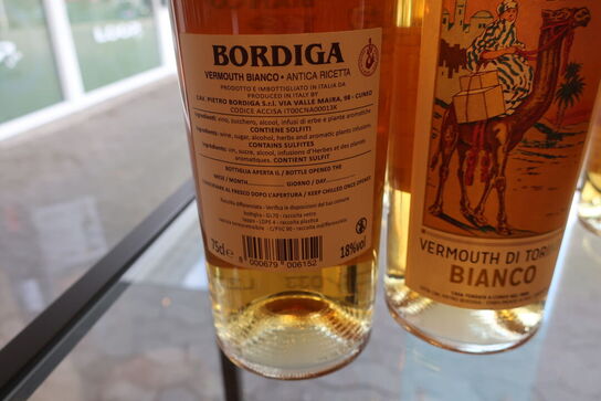 4 fl. Vermouth BORDIGA Vermvt Bianco
