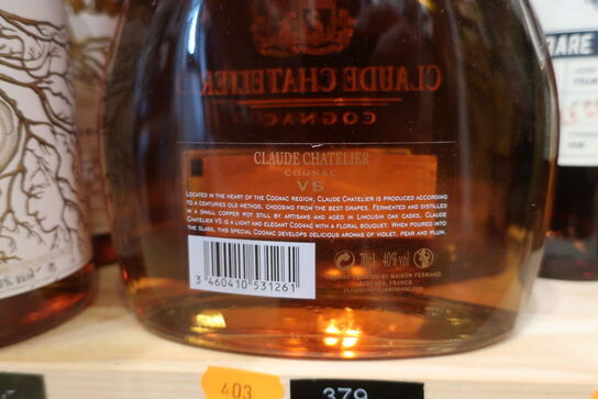 2 fl. Cognac CLAUDE CHATELIER