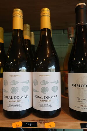 5 fl. Hvidvin CORAL DO MAR Albarino Rias Baixas 2023