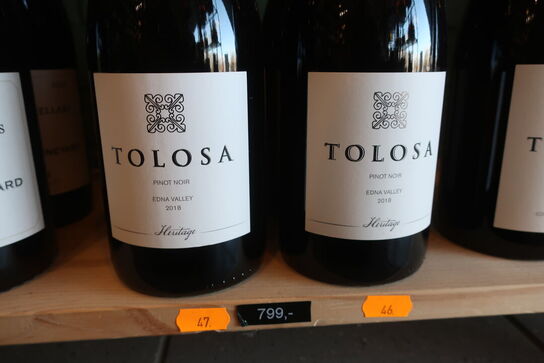 3 fl. Rødvin TOLOSA Pinot Noir 2018