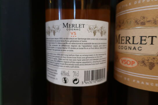 4 fl. Cognac MERLET Cognac VS
