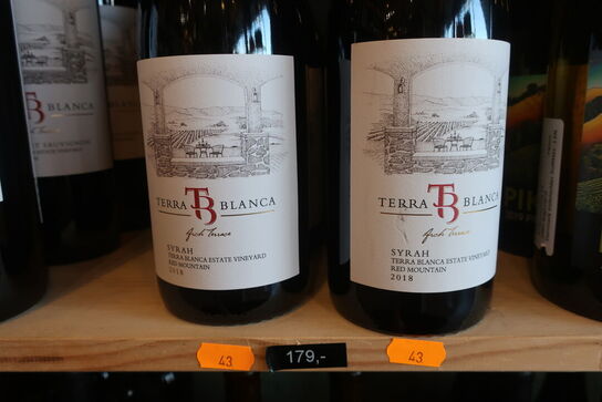 6 fl. Rødvin TERRA BLANCA Syrah 2018