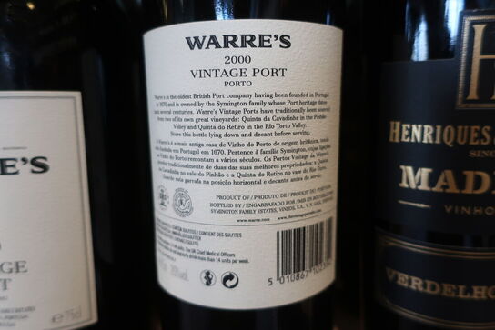 1 fl. Portvin WARRE'S 2000 Vintage Port