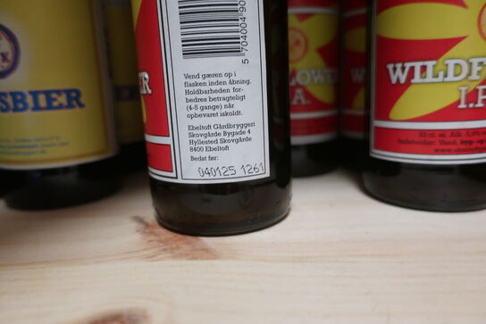 18 fl. Øl EBELTOFT GÅRDBRYGGERI WILDFLOWER IPA, WEISSBIER m.m.