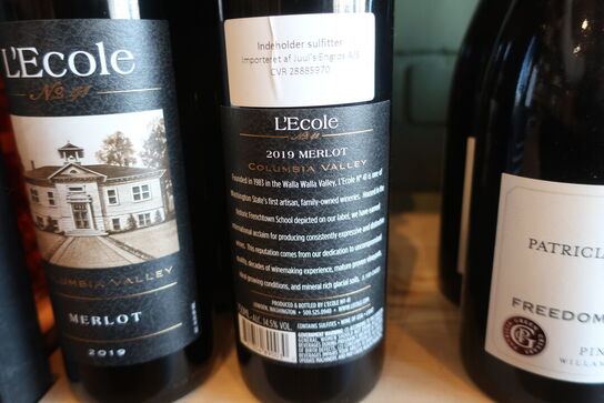 4 fl. Rødvin L'ECOLE Merlot 2019