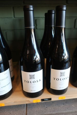 3 fl. Rødvin TOLOSA Pinot Noir 2018
