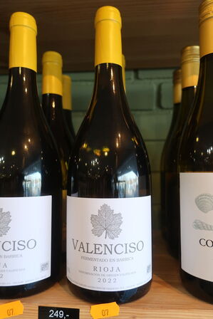 5 fl. Rødvin VALENCISO Fermentado En Barrica Rioja 2022