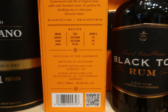 2 fl. Rom BLACK TOT Rum