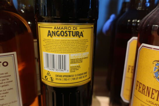 5 fl. Amaretto BORDIGA, AMARO DI Angostura