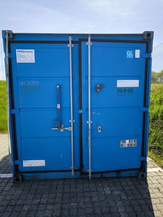10 fods container med indhold