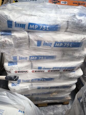 Palle med gipspuds KNAUF MP 75 L