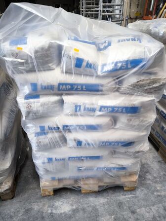 Palle med gipspuds KNAUF MP 75 L