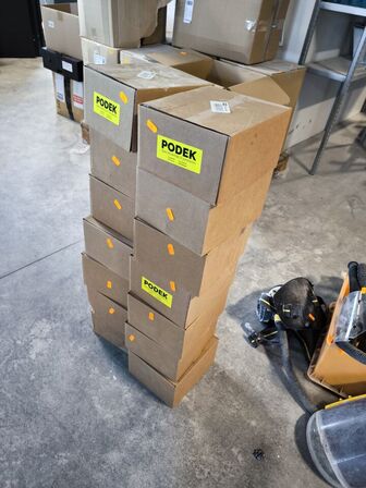 14 kasser bølgesøm PODEK
