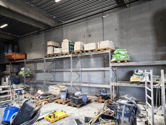 8 fag pallereoler uden indhold (læs beskrivelse) samt extra vanger