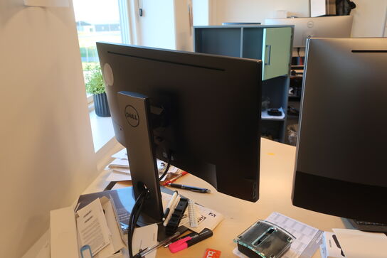 2 stk. computerskærme U3419W, P2417H, tastatur, dockingstation LENOVO, headset