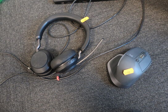 Headset JABRA samt mus