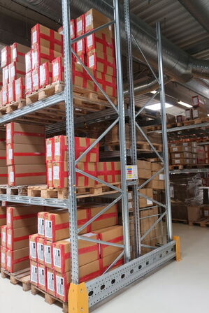 12 fag pallereoler uden indhold