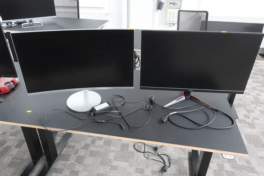 2 stk. monitor SAMSUNG C27F591FDU OG ACER VG270