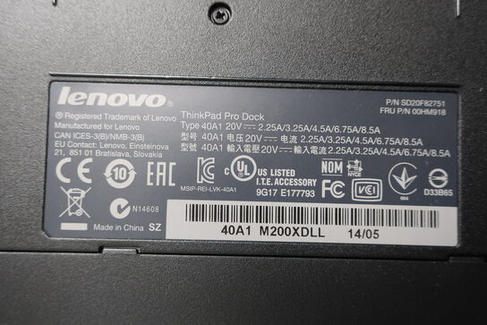 15 stk. dockingstation LENOVO THINKPAD PRO DOCK