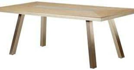 Cadiz havebord - teak look 200x100 cm