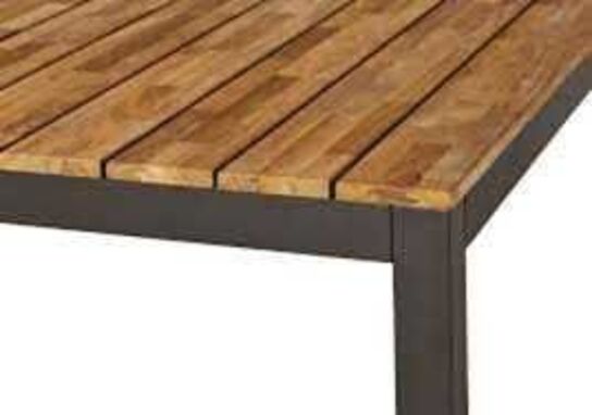 Mood Rio havebord Antracit/teak 208x100 cm.