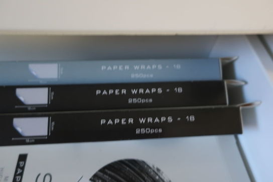 Div. vatpinde, vatrondeller, paper wraps