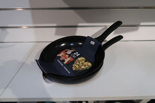 2 stk. Funktion Frying pan Ceramica 24 cm Black Aluminium