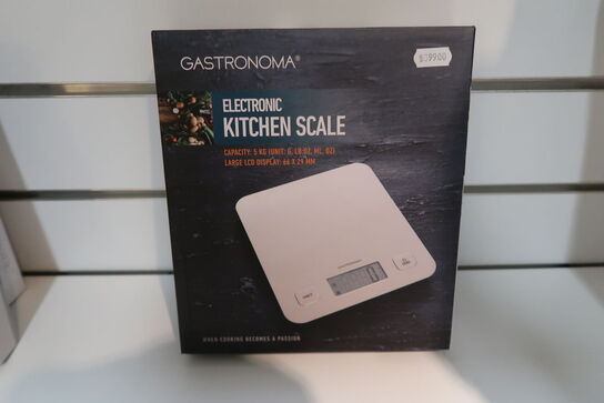 2 stk. Gastronoma Elektronisk Køkkenvægt Stål 5 kg