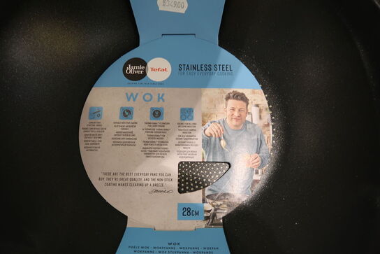 3 stk. Tefal Jamie Oliver Quick & Easy SS wok Ø28 cm