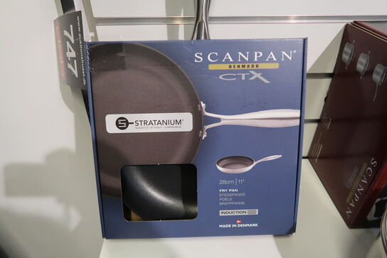 2 stk. Scanpan CTX non-stick stegepande Ø24 cm & Ø28 cm