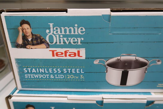 Jamie Oliver Tefal gryder med låg 3 L & 4,7 L