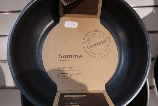 3 stk. Pillivuyt Gourmet Somme stegepander 20 cm, 24 cm & 28 cm 