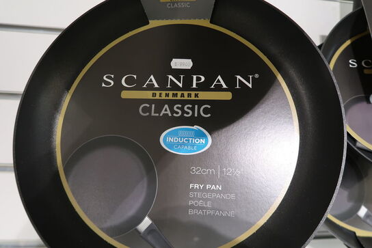 2 stk. Scanpan Classic Induction non-stick stegepande 24 cm & 32 cm 