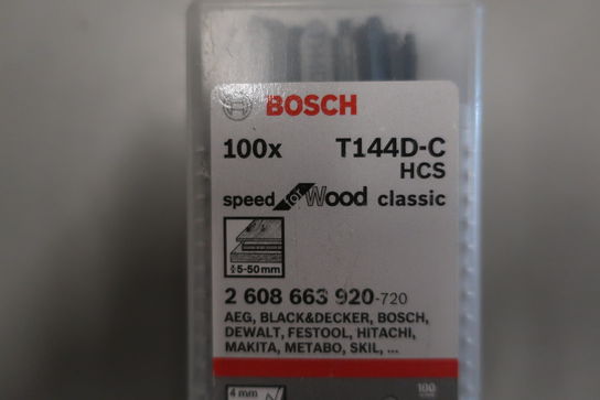 100 stk. Stiksavsklinger BOSCH 100 mm. 