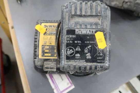 Batterilader DEWALT inkl. 1 stk. batteri