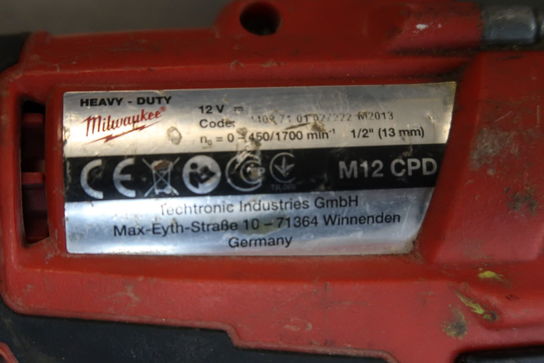 Akku-skruemaskine MILWAUKEE M12-CPD