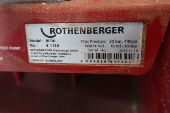 Trykprøvespand ROTHENBERGER RP30