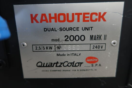 2 pcs. 5kW Fresnell QUARTZCOLOR Kahouteck