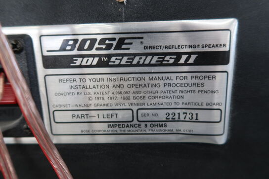 Speakers BOSE 301 series II