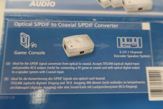 3 pieces. Audio converters S/PDIF to Coaxial