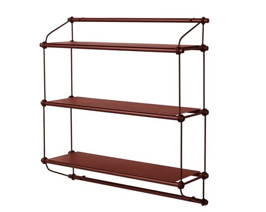 4 stk. Warm Nordic Parade Shelf 3 Shelves L: 100 cm - 3 stk. hvid og 1 rød. 