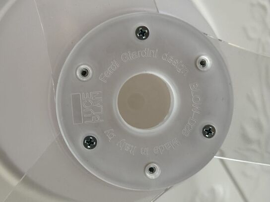 Luceplan - Blow D28 ventilator / loftslampe, gennemsigtig