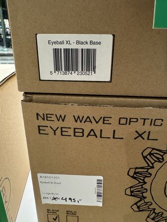 2 stk. XL Eyeball til New Wave Optic XL Væglampe, sort base