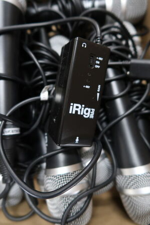 11 stk. Mikrofoner IRIG Mic 