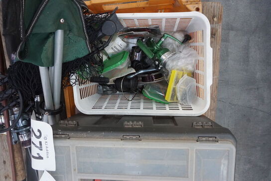 Palle med diverse fiskegrej
