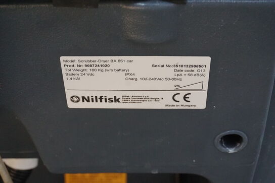 Gulvvasker NILFISK BA 651
