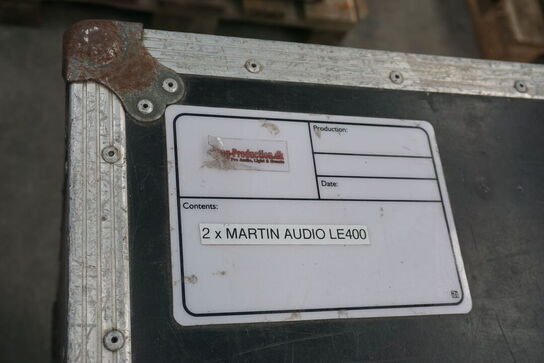 2 stk. Martin Audio LE-400 inkl. flightcase