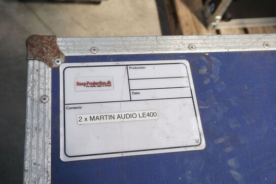 2 stk. Martin Audio LE-400 inkl. flightcase