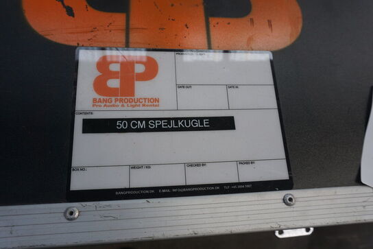50cm spejlkugle inkl. flightcase